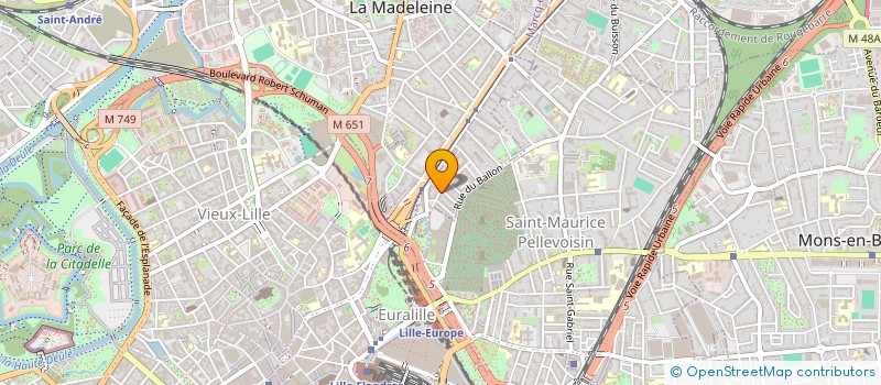 localisation de l'entreprise TETE DANS LE GUIDON SAS à LA MADELEINE