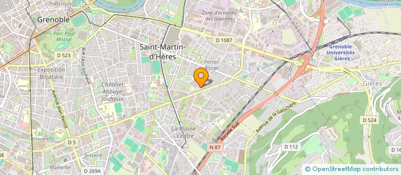 localisation de l'entreprise TETE DE BOIS PRODUCTION  SAINT-MARTIN-D'HERES