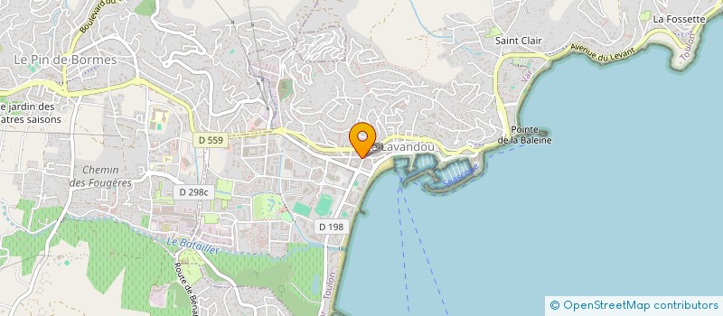 localisation de l'entreprise TETE DE CHOUX ET CO à LE LAVANDOU