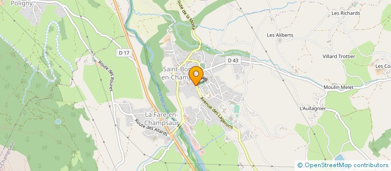 localisation de l'entreprise TETE EBENISTERIE à SAINT-BONNET-EN-CHAMPSAUR