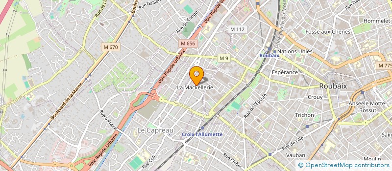 localisation de l'entreprise TETEGHEM 1 à CROIX