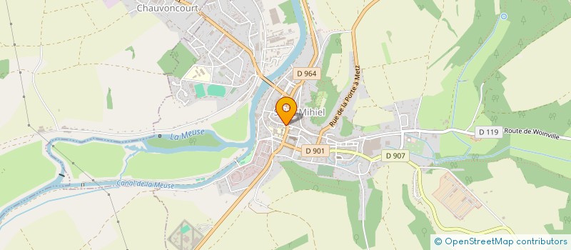 localisation de l'entreprise TETES BRULEES à SAINT-MIHIEL