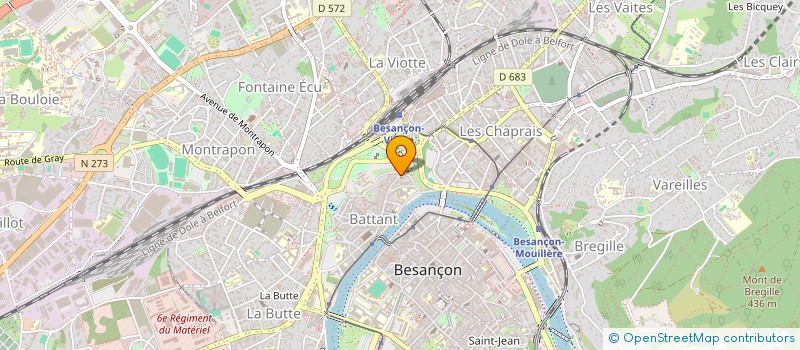 localisation de l'entreprise TETES EN L'HAIR à BESANCON