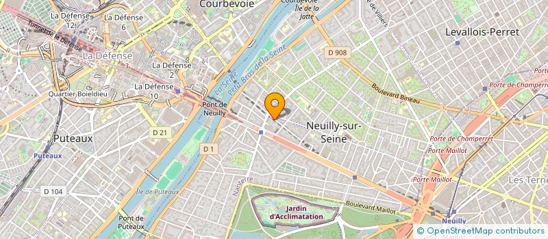 localisation de l'entreprise TETHYS à NEUILLY-SUR-SEINE
