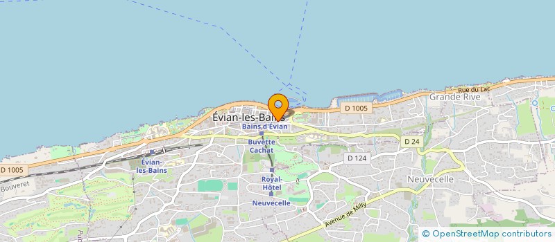 localisation de l'entreprise TETHYS  EVIAN-LES-BAINS