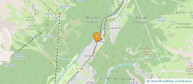 localisation de l'entreprise TETHYS  CHAMONIX MONT BLANC