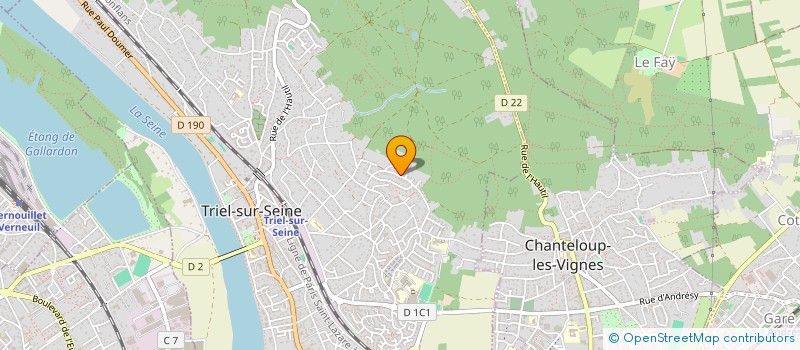 localisation de l'entreprise TETHYS  TRIEL-SUR-SEINE