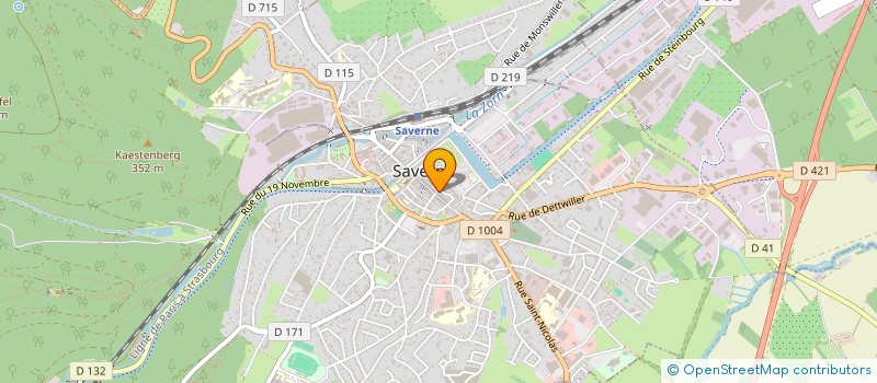 localisation de l'entreprise TETHYS  SAVERNE