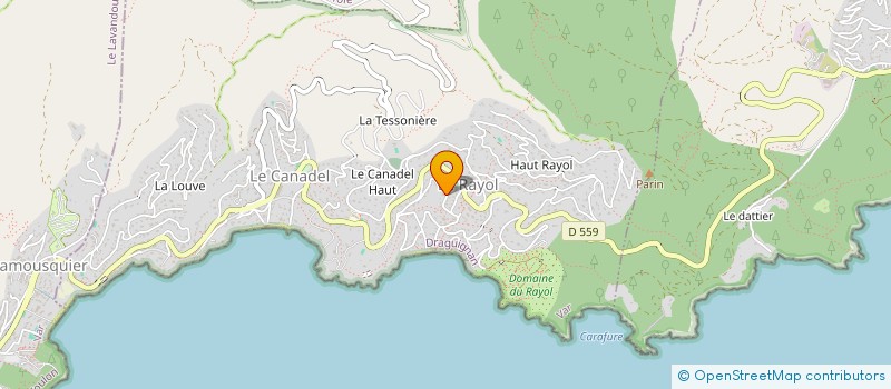 localisation de l'entreprise TETHYS à RAYOL-CANADEL-SUR-MER