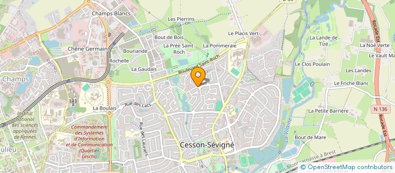localisation de l'entreprise TETHYSS  CESSON-SEVIGNE