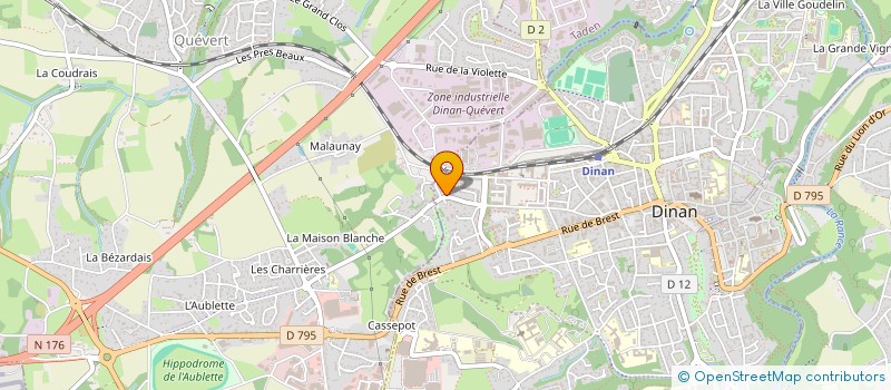 localisation de l'entreprise TETOUILLE & CRAPAHUTE à DINAN