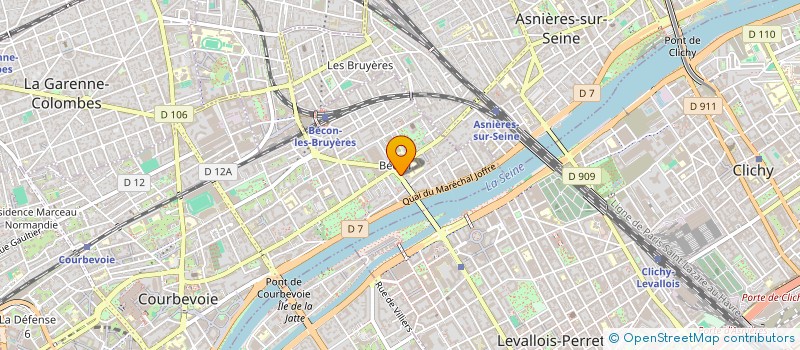 localisation de l'entreprise TETR'INS à COURBEVOIE