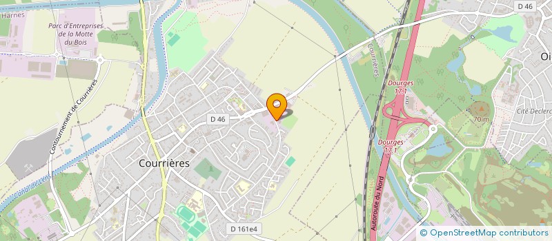 localisation de l'entreprise TETRA BAT à COURRIERES