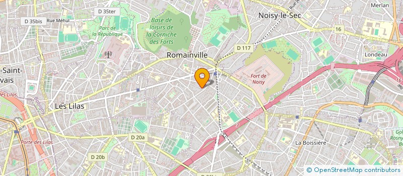 localisation de l'entreprise TETRA CLOUD à ROMAINVILLE