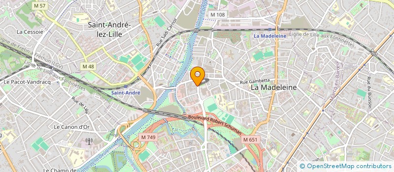 localisation de l'entreprise TETRA INVEST à LA MADELEINE
