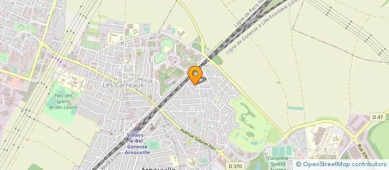 localisation de l'entreprise TETRA SERVICE  VILLIERS-LE-BEL