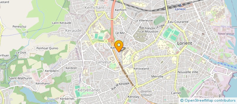 localisation de l'entreprise TETRA-TEAM  LORIENT