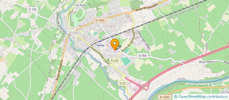 localisation de l'entreprise TETRAS BYRE  VINAY