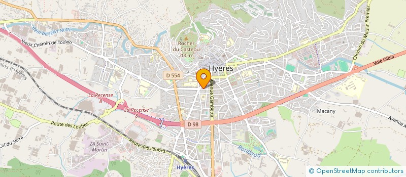 localisation de l'entreprise TETRAS LYRE  HYERES