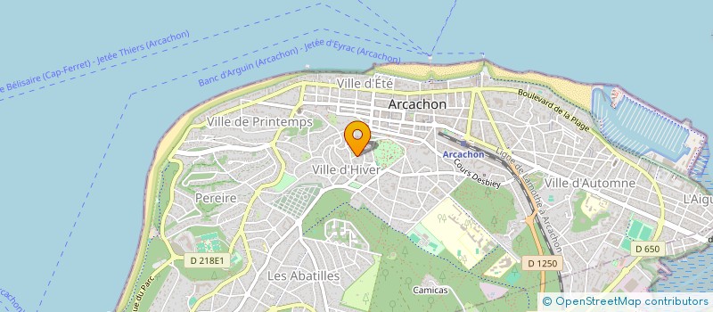 localisation de l'entreprise TETRASIE  ARCACHON