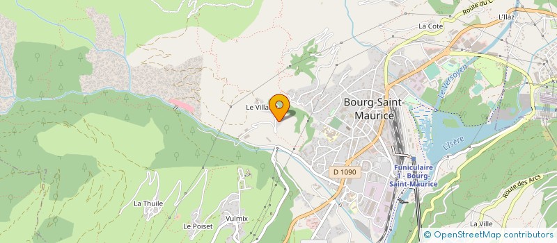 localisation de l'entreprise TETU THIERRY à BOURG-SAINT-MAURICE