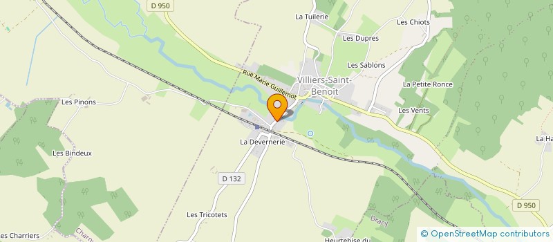 localisation de l'entreprise TETV  VILLIERS-SAINT-BENOIT