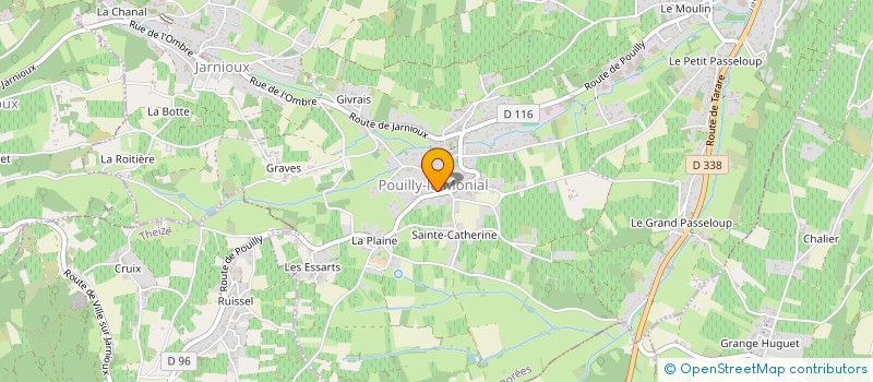 localisation de l'entreprise TETYS à PORTE-DES-PIERRES-DOREES