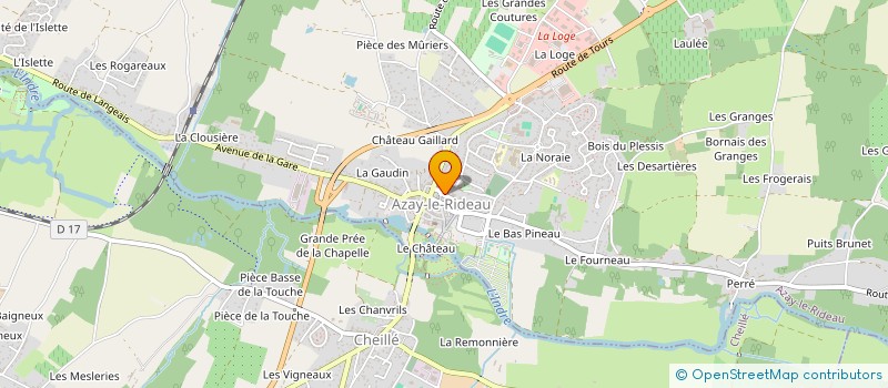 localisation de l'entreprise TEUD37 à AZAY-LE-RIDEAU