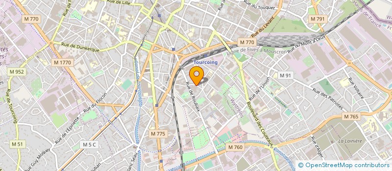 localisation de l'entreprise TEUF SA à TOURCOING
