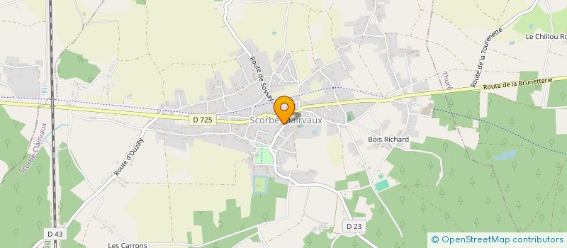 localisation de l'entreprise TEUF-TEUF CLUB  SCORBE-CLAIRVAUX