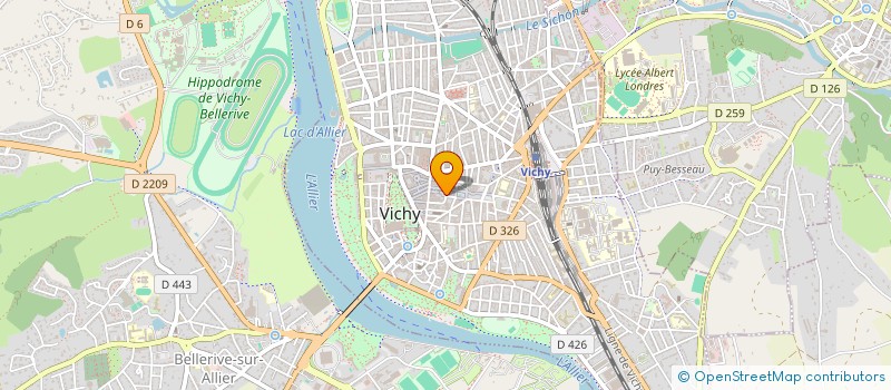 localisation de l'entreprise TEUILLIERES E.S. à VICHY