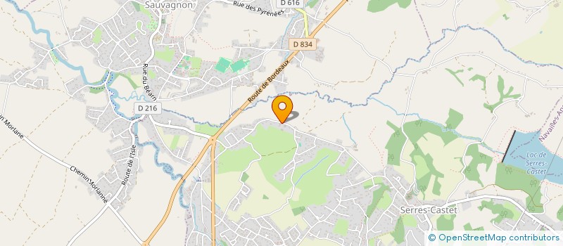 localisation de l'entreprise TEULE-CASTAING  SERRES-CASTET