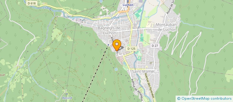 localisation de l'entreprise TEULERY CHRISTINE  BAGNERES-DE-LUCHON