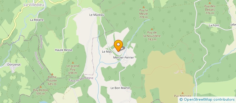 localisation de l'entreprise TEULIERA à FAUX-LA-MONTAGNE