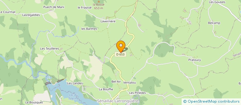 localisation de l'entreprise TEULIERES à SENAILLAC-LATRONQUIERE