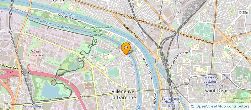 localisation de l'entreprise TEURNIER FRERES à VILLENEUVE-LA-GARENNE
