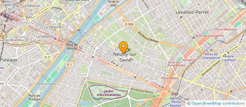 localisation de l'entreprise TEUTATES à NEUILLY-SUR-SEINE