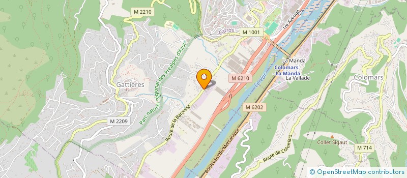 localisation de l'entreprise TEVA  GATTIERES