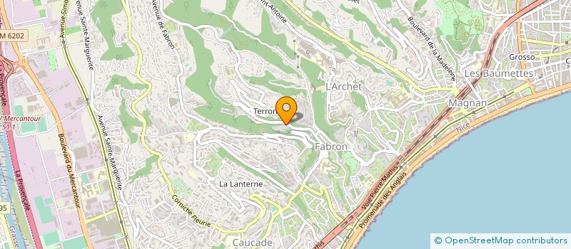 localisation de l'entreprise TEVA à NICE