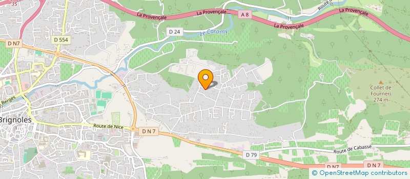 localisation de l'entreprise TEVA CARAMI à BRIGNOLES