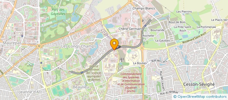 localisation de l'entreprise TEVALIS à RENNES