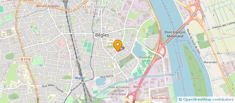 localisation de l'entreprise TEVANILLE à BEGLES