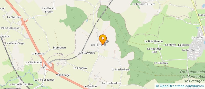 localisation de l'entreprise TEVAO à MONTAUBAN-DE-BRETAGNE
