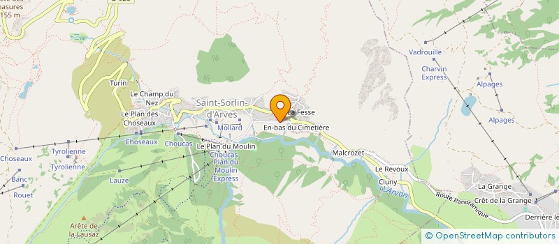 localisation de l'entreprise TEVAROZ  SAINT-SORLIN-D'ARVES