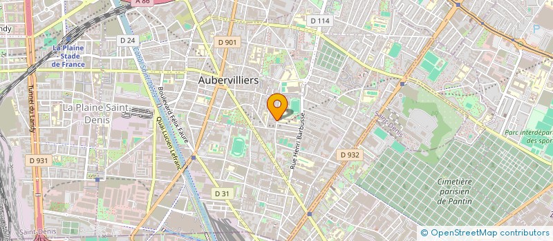 localisation de l'entreprise TEVEDA à AUBERVILLIERS