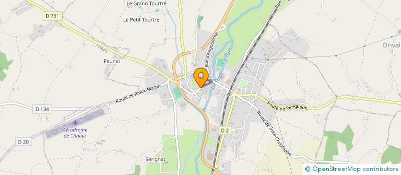 localisation de l'entreprise TEVENIN CONSTRUCTIONS à CHALAIS