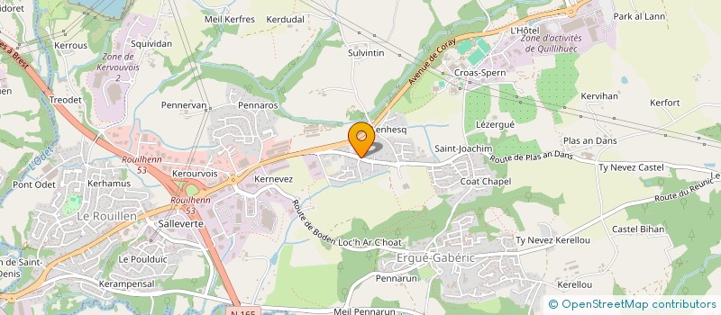 localisation de l'entreprise TEVENN  ERGUE-GABERIC