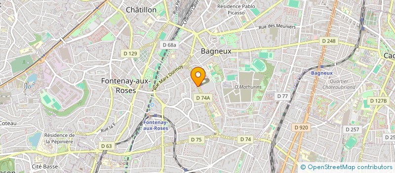 localisation de l'entreprise TEVEST à FONTENAY-AUX-ROSES