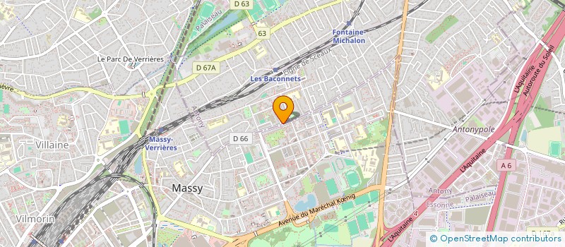 localisation de l'entreprise TEVET à ANTONY