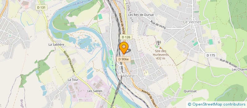localisation de l'entreprise TEVIM à ABREST